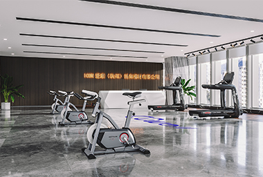 拱墅区健身器材公司办公室装修设计_案例效果图