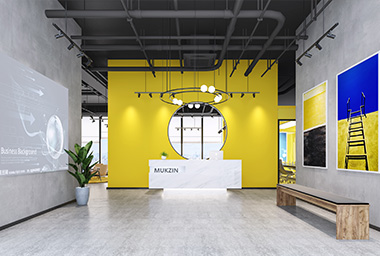 拱墅区服装企业办公室装修设计_案例效果图