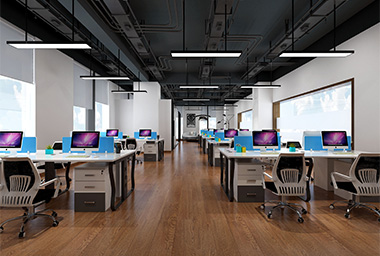 拱墅区办公大厦装修设计_案例效果图