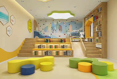 拱墅区少儿英语培训机构装修设计_案例效果图