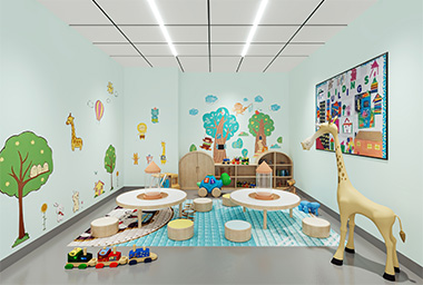 拱墅区少儿培训机构装修设计_案例效果图