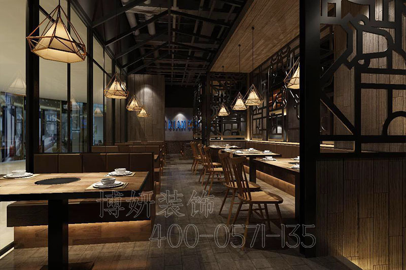 杭州专业市井火锅店装修,杭州火锅店如何装修才好,杭州火锅店装修