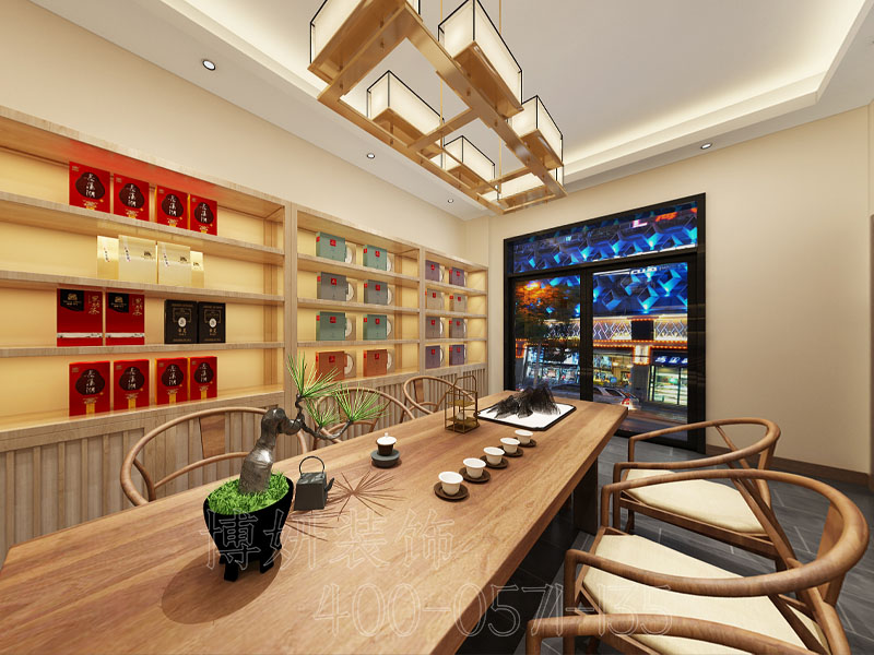 杭州茶叶店装修设计-专业茶叶店装修效果图 2